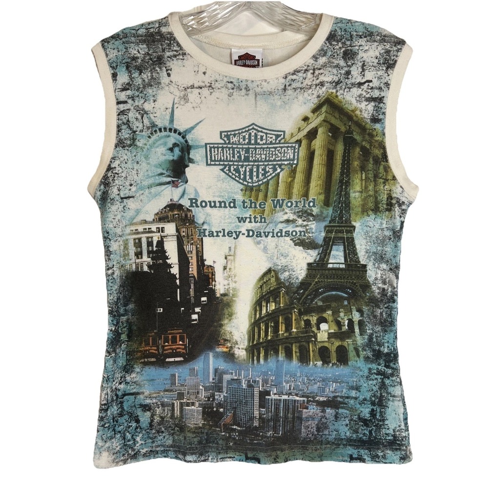 Harley Davidson Tank Around The‎ World Eiffel Tower iSize L